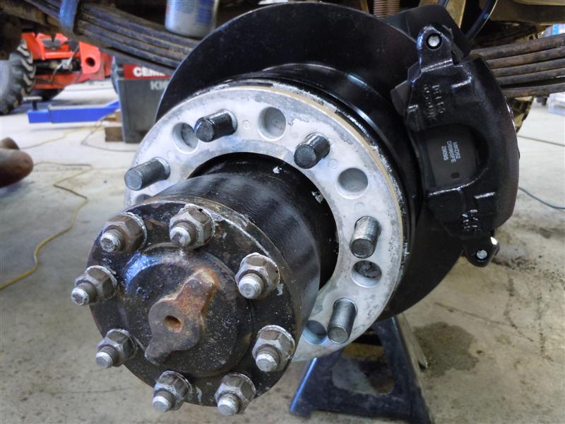 Dodge dually Dana 702U (1989) disc brake conversion Pirate 4x4